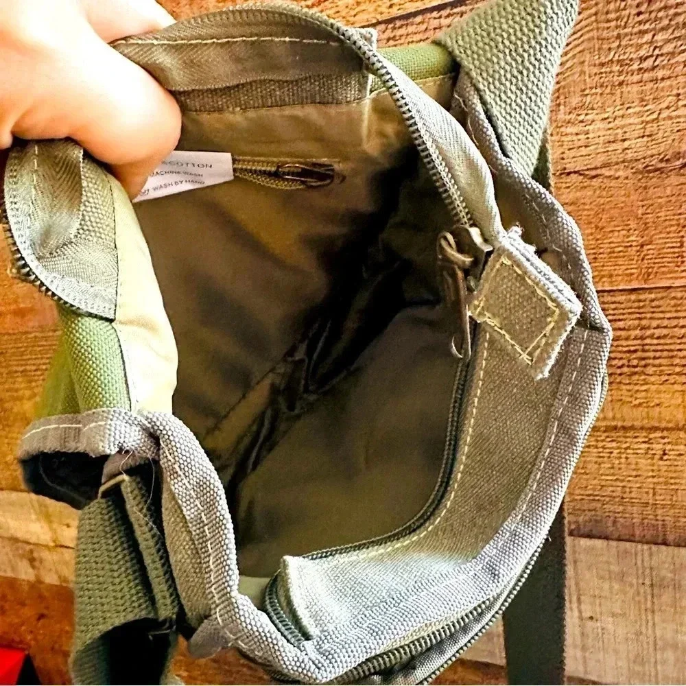 New Unisex Rare Vintage Y2K Diesel Distressed Crossbody Mulitpocket Military Bag